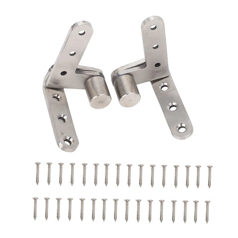 Heavy Duty Stainless Steel Door Pivot Hinges With 270 Degree Rotation For Cabinets Cafe Doors And More Built Tough For Smooth Access