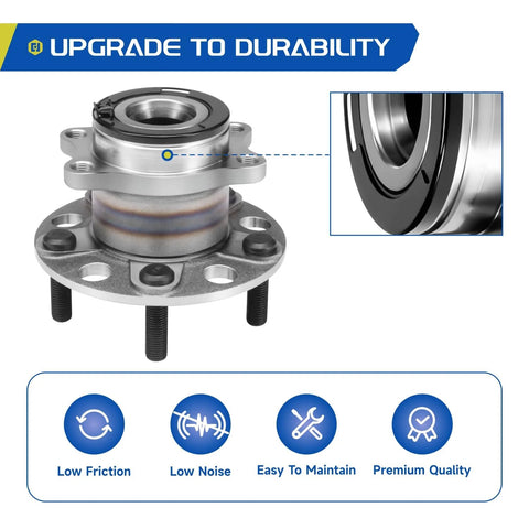 Rear Wheel Bearing Hub Assembly 512518 Two Pack for 2014 2018 Subaru Forester 2016 2021 Crosstrek 2012 2021 Impreza 2013 2015 XV Crosstrek