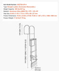 Retractable Dock Ladder With 5 Steps Aluminum Pontoon Swim Ladder Auto Lift Float Non Slip Wide Steps 500 Lb Weight Capacity Adjustable Height No Fuss Easy Install Ideal For Lake Pool And Boat, 22.4 in step width