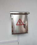 Durable 304 Stainless Steel Electrical Box And Junction Enclosure Built To Last And Tough As Nails Weatherproof Outdoor Cable Box With Burr Free Edges Corrosion Resistant Housing Protective Covers For Harsh Environments, wall-mounted