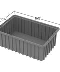 Eight Pack Stackable Plastic Slotted Modu Box for Grid Storage and Transport Rugged Dividable Totes With Adjustable Compartments