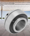 Flange Mounted Pillow Block Insert Bearing With Self Aligning Ball Bearing 25mm Bore 52mm OD Steel Housing, outdoor background