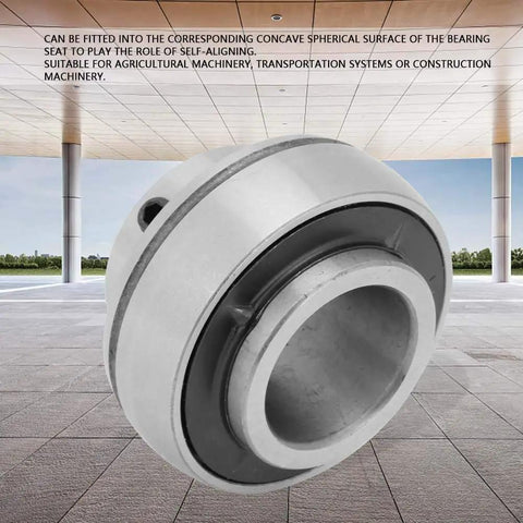 Flange Mounted Pillow Block Insert Bearing With Self Aligning Ball Bearing 25mm Bore 52mm OD Steel Housing, outdoor background