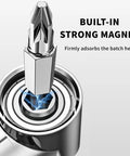 105 Degree Right Angle Drill Attachment Set With Long And Short Reach Adapters Magnetic feature and hex bit holder