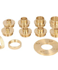 Template Router Guides Kit With Lock Nut Adapter And 11 Pieces For Woodworking And Template Projects Pro Grade Brass Router