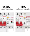 Heavy Hitter Spd Residual Current Breaker With Overload And Lightning Surge Guard 220V AC 32 Amp 30 Ma Trip dual switch options
