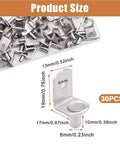 Heavy Duty Shelf Pins And L Shaped Brackets Nickel Plated Set For Kitchen Cabinets 50 60 70 Piece Pack dimensions shown