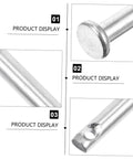 Close-up of 20 Piece Clevis Pin Set With Flat And Round Pins Single Hole Design Heavy Duty Machinery And DIY Furniture Hardware Kit.
