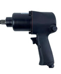 Mini Pneumatic Impact Wrench Loaded With Beast Mode Torque And Five Adjustable Levels Crushing 1300 To 2400 Nm, black compact tool.
