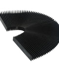 Flexible CNC Milling Machine Bellows Guard Cover 130mm Accordion Cloth Shield For Milling Tools And Gear Pro Grade Hard Wearing Shield