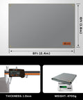 Heavy Duty Welding Blanket 6x8 Ft Silicone Coated Fireproof Shield displayed with measurements and weight detail 4700g