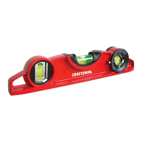 Workhorse 9 Inch Cast Torpedo Level With Rare Earth Magnets For A Lockdown Grip On Metal Surfaces And A Swiveling Magnified Center Vial Providing Killer Accuracy For Your Next Drywall Or Framing Gig