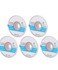 Five Pieces Copper Solder Wick for PCB and BGA Cleaning Pro Grade Low Desoldering Wire 4.9 Feet Length Per Coil Includes Chemical Flux