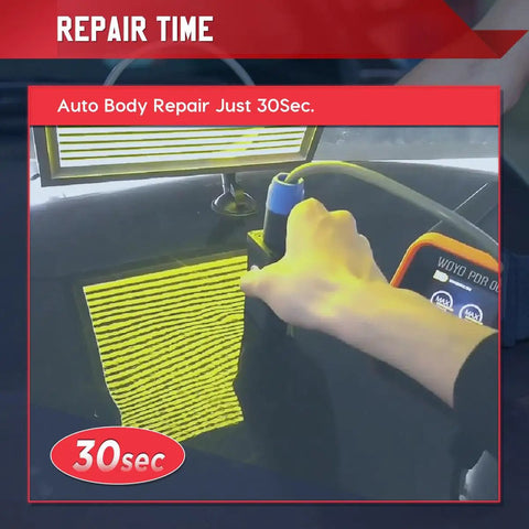 Powerful Paintless Dent Removal Kit With LED Line Board Digital Display Adjustable Power And Time Easy Operation in use