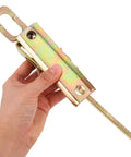 Holding Beefy Heavy Duty Truck Trailer Gate Latch With Spring Toggle Clamp Adjustable Metal Pull Latch For Cargo Doors And Toolbox Kits Yellow Base Plate