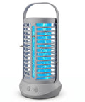 Outdoor Mosquito Zapper With LED Light And 4000mAh Battery, Rechargeable Insect Killer Lamp For Patio And Yard, Grey