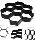 Concrete Paver Mold For Pathways And Patios Easy To Use DIY Garden Path Maker Plastic Pavement Mold Landscape Decoration And Walkways Durable Cement Block Molding Tool in hexagonal shape.