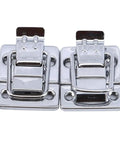 Lever Latch Set For Chest Boxes And Suitcases, Chrome Plated Silver Finish Draw Latch Catch, Tool Case Lock, heavy duty metal construction