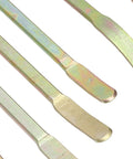 Close-up of metal rods from the 7 Piece Auto Body Repair Kit for Dents and Dings, Dent Repair Rods and Trim Removal Pry Bar.