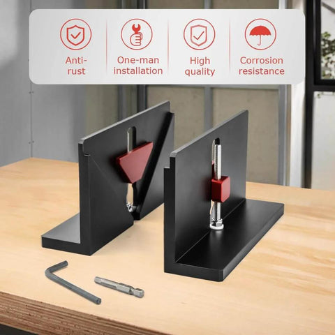Two Pack Right Angle Spline Jig Set Built Tough For Box Joints And Adjustable Corner Dovetail Jig On Table Saws And Router Tables