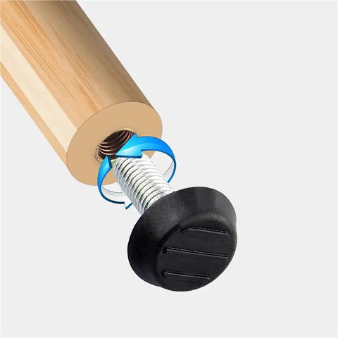 Heavy Duty Threaded Leveling Feet Set Screw In Adjustable Furniture Levelers for Chairs and Tables 4 Pieces M6 M8 Thread Sizes