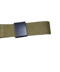 Two Point Canvas Rifle Sling In US GI Pattern With One And A Quarter Inch Swivels, OD Green, 48 Inch Length (45 Inch Fully Extended), strap close-up