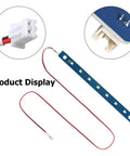 Plug And Play LED Light Strip Kit For Adventurer 5M Pro With 710mm Cable And 230mm Light Bar, connectors shown