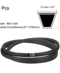 Wrapped Rubber V Belt For A65 Or 4L670 Classic A Profile, 65 Inch Inside Circumference 1650mm, Heavy Duty Drive Belt For Power Transmission With Even Load Distribution And Superior Wear Resistance. 2 pcs A-65 rubber V belt
