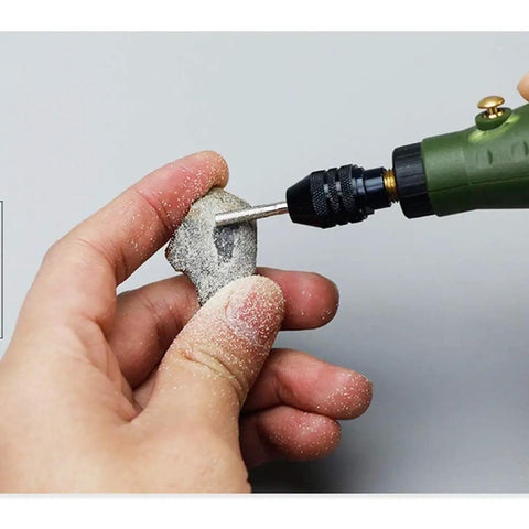Using 90 Pc Diamond Burr Bits Kit For Engraving And Carving On Glass Gemstone Metal, Rotary Tool Set With One Eighth Inch Shank