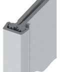 Close-up of 780224 Series Roton Aluminum Heavy Duty Fire Rated Continuous Geared Hinges Concealed Leaf Clear Anodized 85 Inch Length