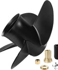 14X21 4-Blade Aluminum Boat Propeller 15 Spline RH For Mercury Outboard 135-300 HP Mercruiser Alpha One OEM 48-8M0084496 Hub Kit Included