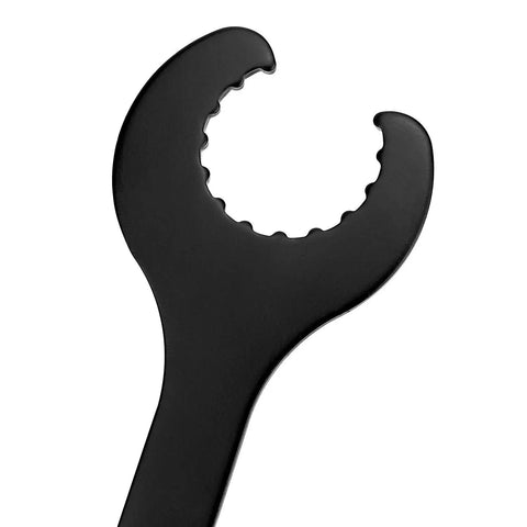 Top view of Bottom Bracket Wrench For Hollowtech II External Cup BB Removal And Crank Tool Two In One Design with open end detail.