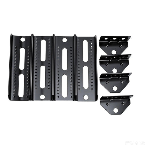 Adjustable Boat Trailer Bunk Brackets 10 Inch Top Kit Built Tough Cast Iron Marine Trailer Frame Upgrades For Deep V Hulls And Saltwater Use Black 4 Piece Set