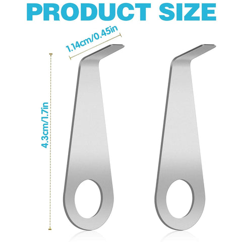 Two Pack Must Have Doorbell Key Replacement Tools For Ring Video Doorbell 2024 Release Easy Battery Swap And Secure Opening Kit Stainless Steel Screwdriver Tool Set For Quick Install Maintenance And Safe Accessory, showing size dimensions of 4.3cm height and 1.14cm width