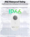 LS1 Long Range Thermometer Freezer Alarm IP66 Waterproof With App Email Alerts And Two Years Data Logging For Fridge RV Greenhouse And Animals Remote Temperature Sensor Works With H5Pro Or H6Pro Hub in white