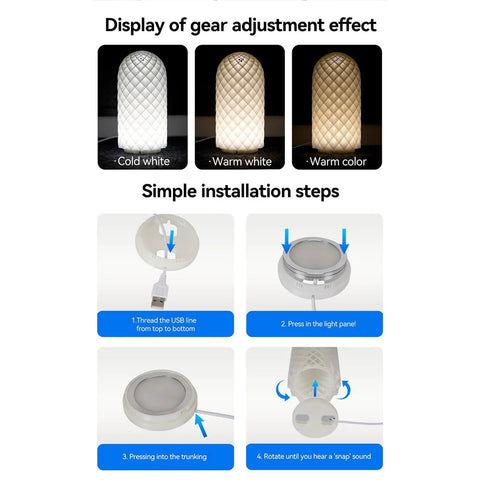 Durable Aluminum LED Lamp Assembly Kit For 3D Printers With USB Power Plug And Play Bright LED Illumination installation steps