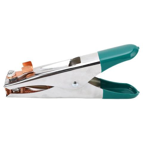Heavy Duty A Shape Welding Ground Clamp With Copper Clip Electroplated Finish Fits All Types For Argon Arc And Resistance Jobs At 500 Amps Reliable Grip side view