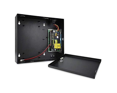 Pro Grade One Door Access Control System With 600 Lb Magnetic Lock Waterproof Card Reader 110V Power Box Complete Kit interior view