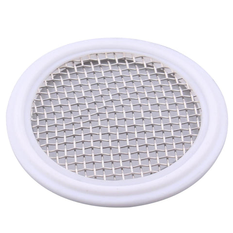 DERNORD 2in PTFE sanitary gasket with stainless steel mesh screen for tri-clamp Clover, 10-mesh