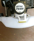 Retro Fit Gas Fuel Tank Kit for FS106 Trimmer with Mounting Accessories Replacement ABS Tank 4126 350 0400 installed