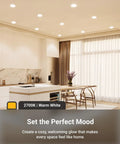 Sunco 72 Pack Recessed Lighting 6 Inch LED, Canless Ceiling Lights Slim with Junction Box installed in a modern kitchen.