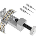 Watch Band Pin Tool Kit With Link Remover And Sizing Punches Pack Of 3 Extra Pins And Replacement Spring Bars Precise Alignment Bracket.