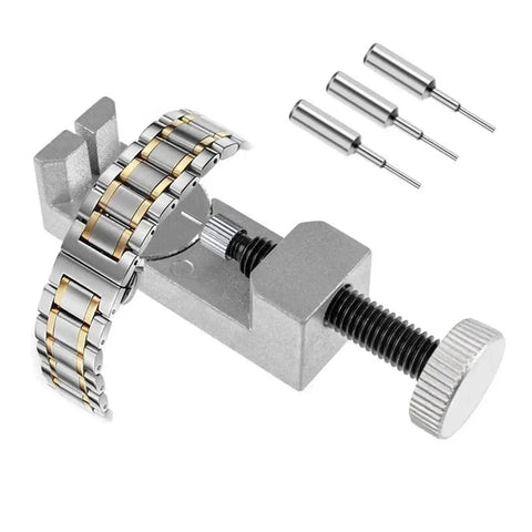 Watch Band Pin Tool Kit With Link Remover And Sizing Punches Pack Of 3 Extra Pins And Replacement Spring Bars Precise Alignment Bracket.