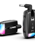 RGB Lighting Wireless Guitar System With 230 Ft Range For Guitars And Basses, Gig Ready Signal, Transmitter Receiver Black