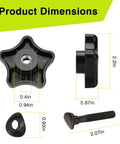 Dimensions for Toro Compatible Handle Knob And Screw Bolt Washer Kit For Lawn Mowers And Snow Blowers Replacement Parts