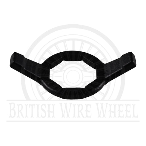 8-Sided Hex Knock Off Wheel Wrench For Wire Wheels And Lowriders Install And Remove Octagon Spinner Caps On Rims And Cars This Heavy Duty Automotive Tool Delivers Easy Grip And Quick Cap Removal cast iron construction.