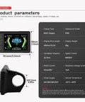 2.4 Inch TFT LCD Ebike Display 600C UART Protocol Cycling Computer with size and specifications on screen, black, IP65 waterproof panel.