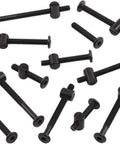 Assorted bolts and nuts from 121 Piece M6 Furniture Bolts And Barrel Nuts Set With Hex Key For Baby Crib And Furniture Repairs
