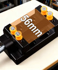 Knockout Mini Bench Clamp With Hella Grippy Superior Aluminum Alloy Vise showing 56mm measurement for precise tasks.