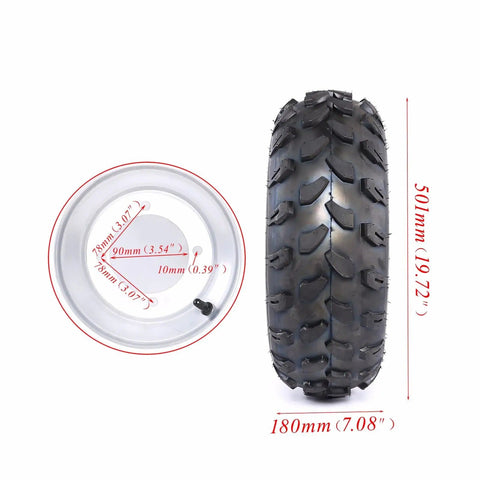 19 by 7 by 8 tire with 4 stud hub for 32 Inch Rear Live Axle Kit For DIY Go Kart ATV Drift Trike Quad Beefy 30mm Axle